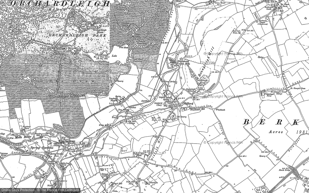 Old Map of Historic Map covering Bonnyleigh Hill in 1902