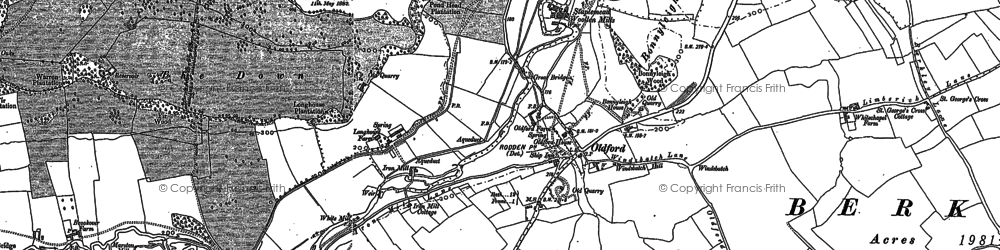 Old map of Oldford in 1902