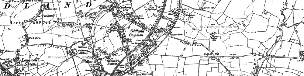 Old map of Oldland Common in 1902