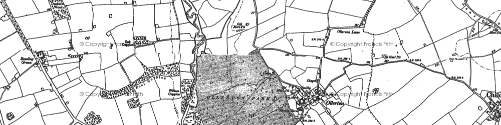 Old map of Bendles, The in 1880