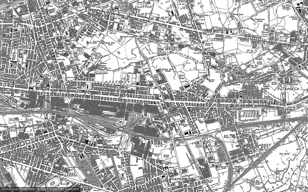 Old Map of Openshaw, 1890 - 1906 in 1890