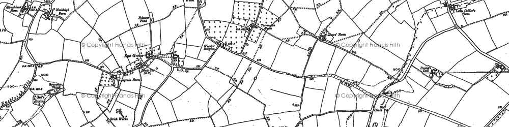 Old map of Orchard Leigh in 1923