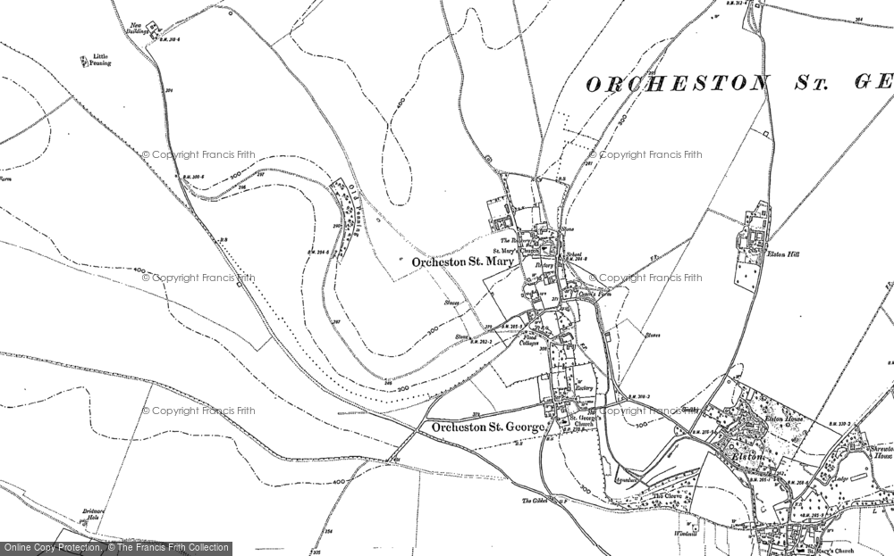 Old Map of Orcheston, 1899 in 1899