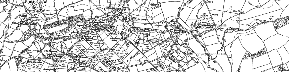 Old map of Foxholes, The in 1883