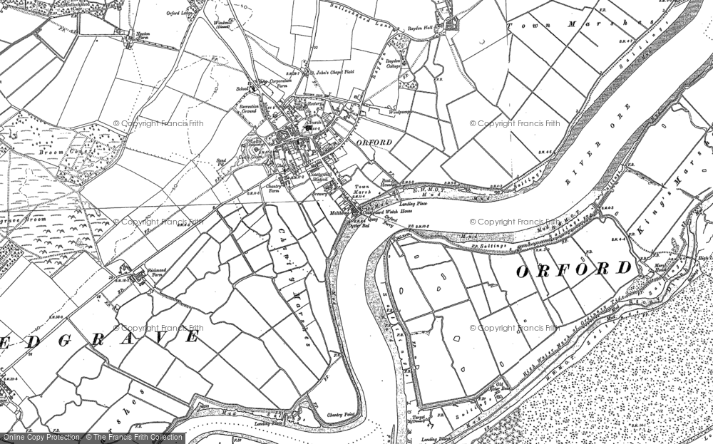 Old Map of Orford, 1902 in 1902