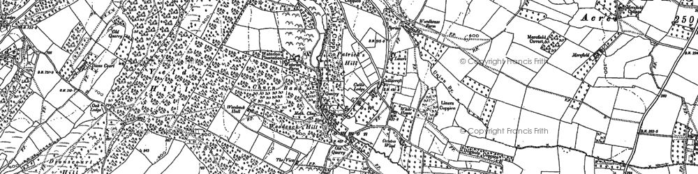 Old map of Brightall Common in 1884