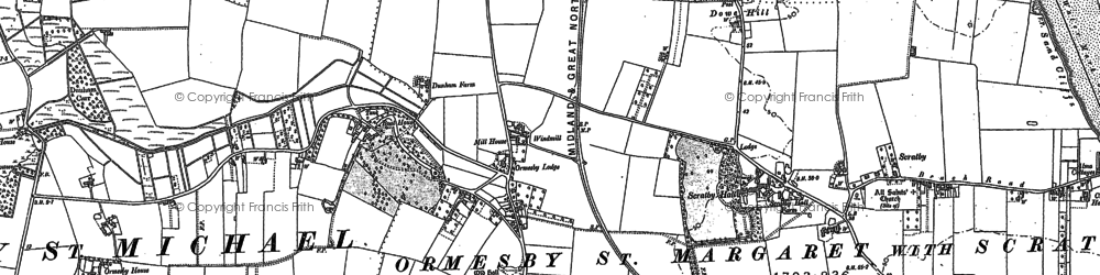 Old map of Ormesby St Margaret in 1904