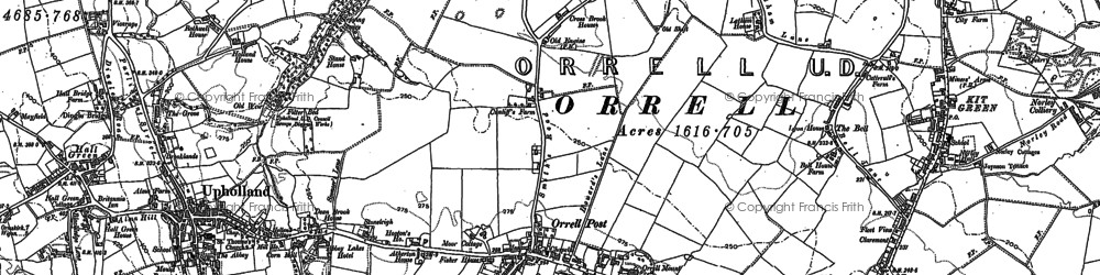 Old map of Far Moor in 1892