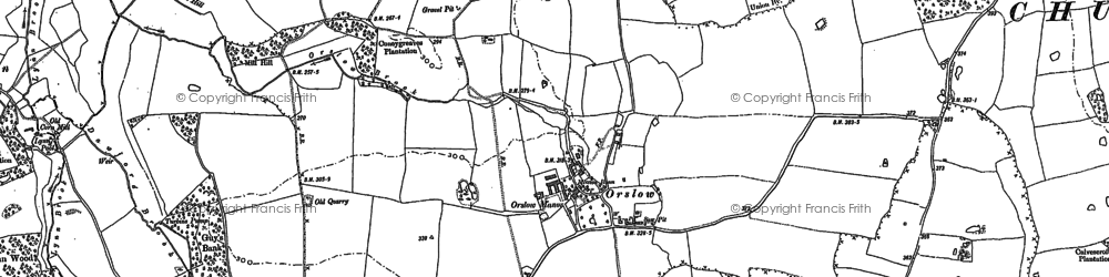 Old map of Orslow in 1900