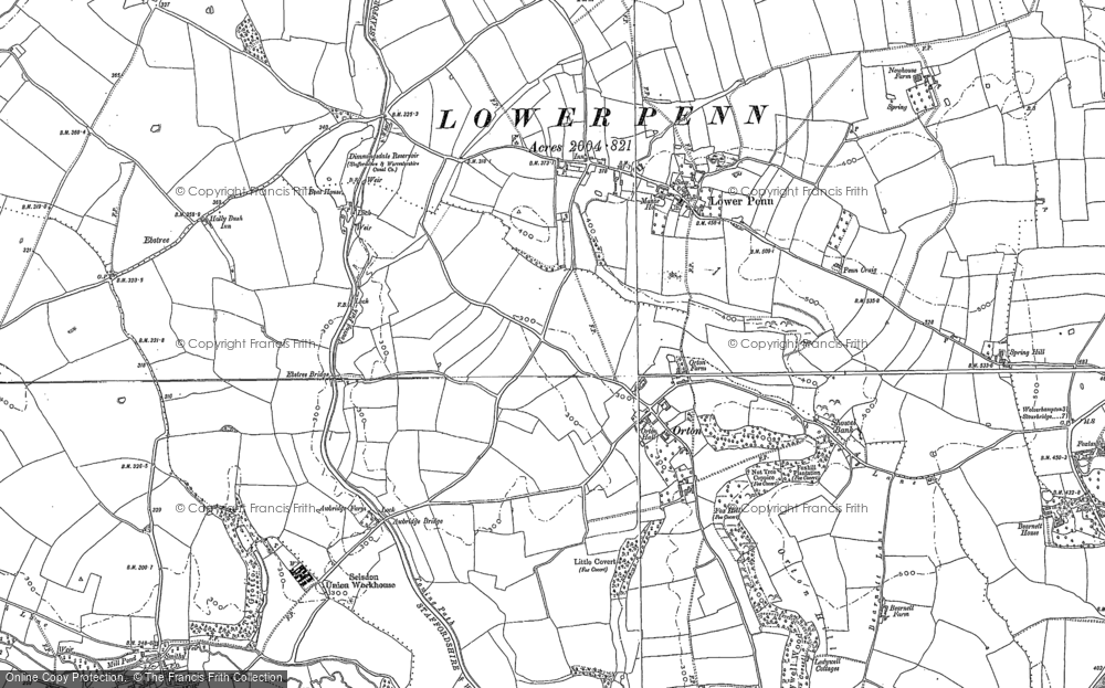 Old Map of Orton, 1884 - 1900 in 1884