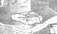 Old Map of Osea Island, 1895