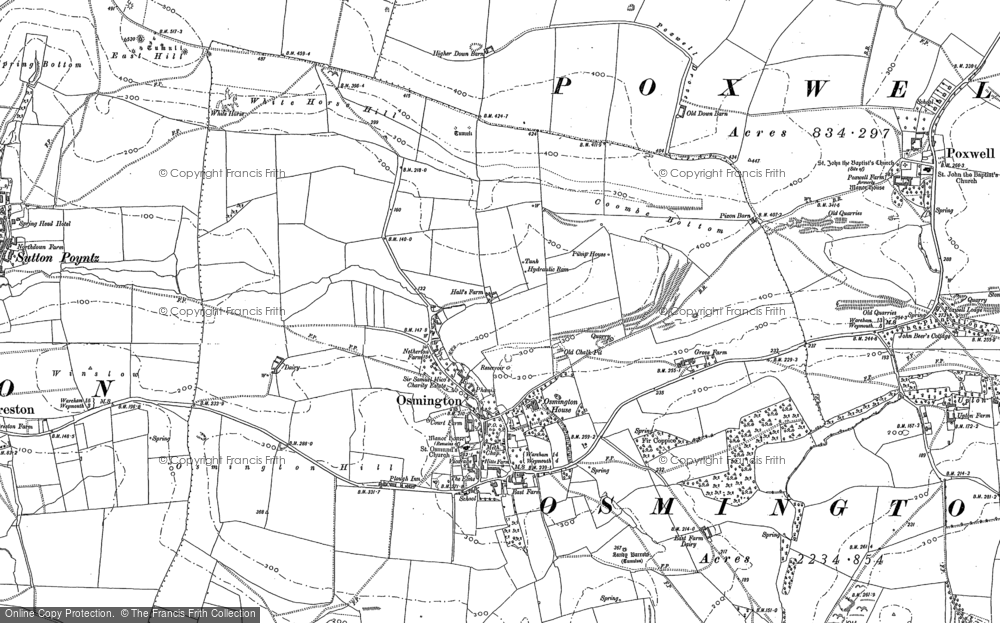 Old Map of Osmington, 1886 - 1901 in 1886