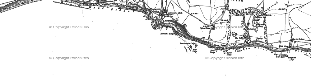 Old map of Redcliff Point in 1901