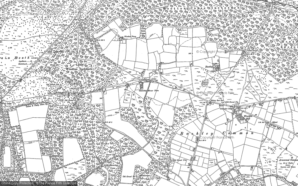Old Map of Ossemsley, 1896 - 1907 in 1896