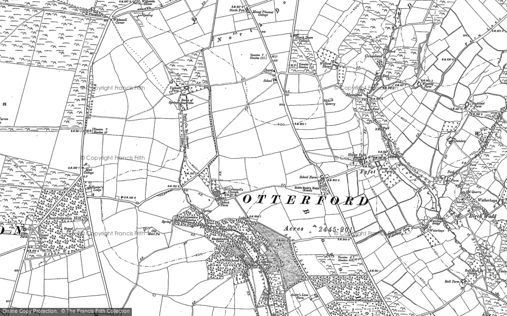 Old Map of Otterford, 1901 - 1903 in 1901