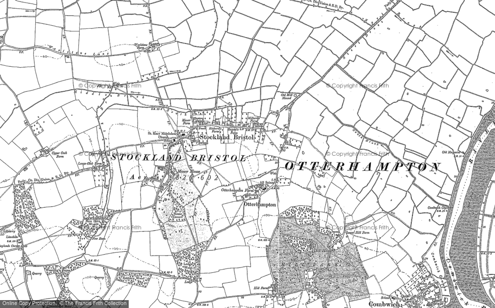 Old Map of Otterhampton, 1886 - 1902 in 1886