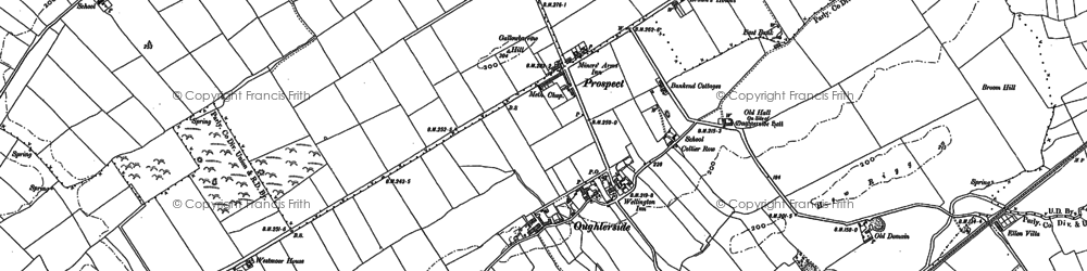 Old map of Oughterside in 1923