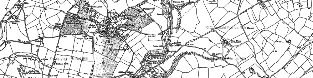 Old map of Oulton in 1879