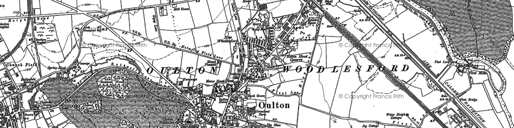 Old map of Oulton in 1890