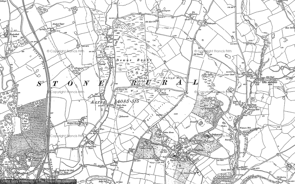 Old Map of Oulton Heath, 1879 in 1879