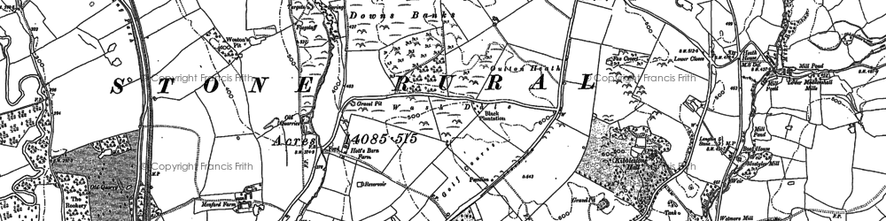 Old map of Oulton Heath in 1879