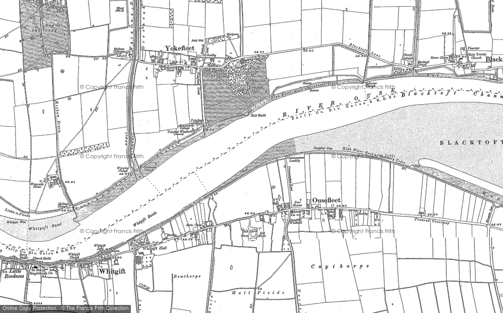 Old Map of Historic Map covering Adlingfleet Drain in 1888