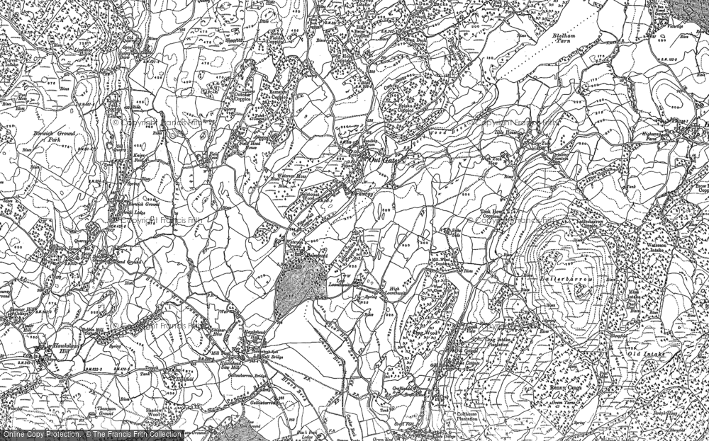 Old Map of Historic Map covering Birkwray in 1912