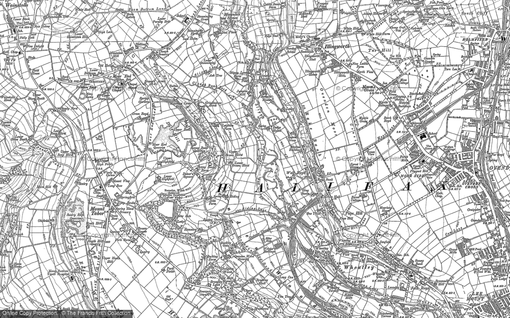 Old Map of Ovenden Wood, 1892 - 1893 in 1892