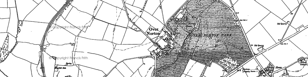 Old map of Over Norton in 1898
