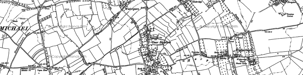 Old map of Over Stratton in 1886