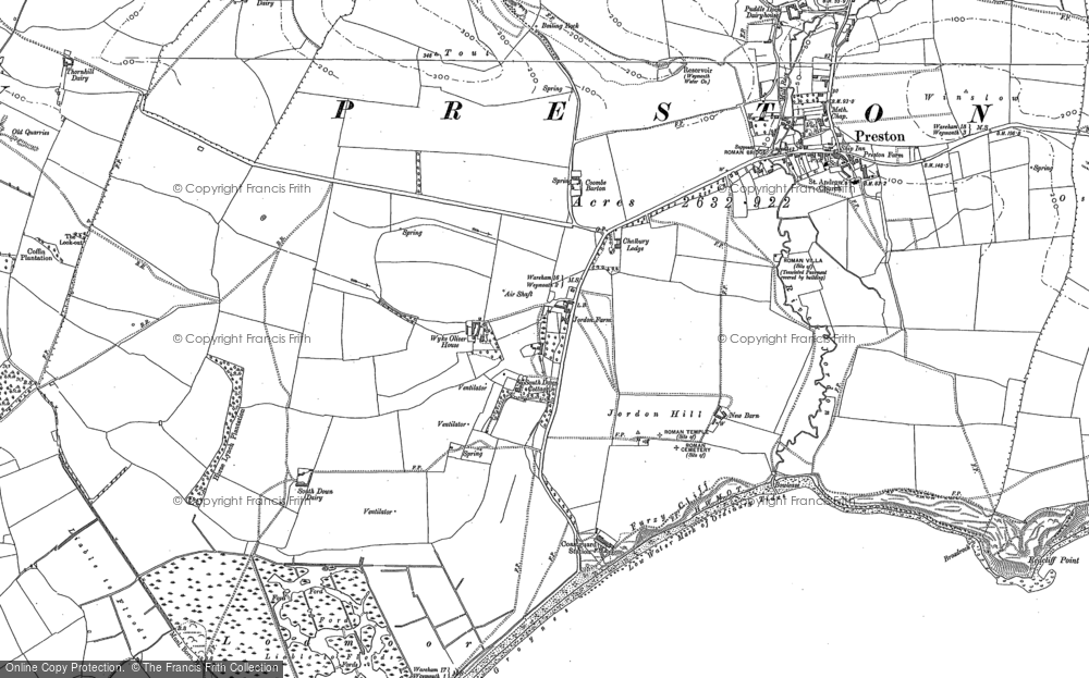 Old Map of Historic Map covering Littlemoor in 1901