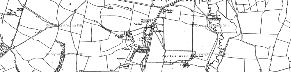 Old map of Bowleaze Cove in 1901