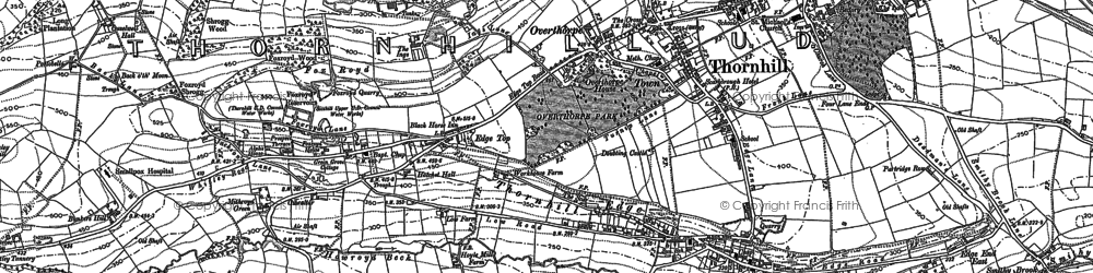 Old map of Overthorpe in 1892