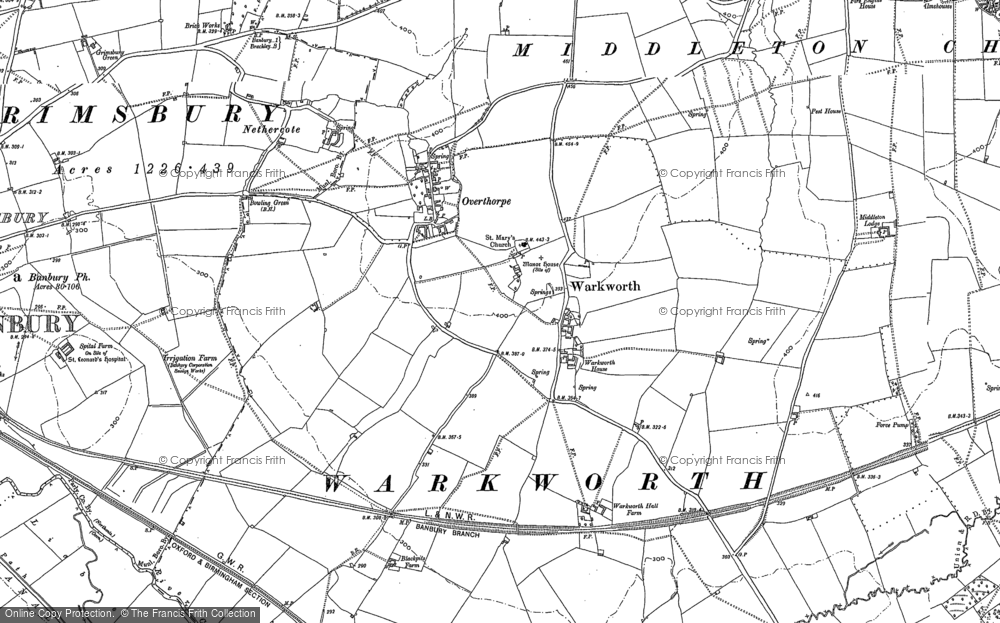 Old Map of Overthorpe, 1898 - 1900 in 1898