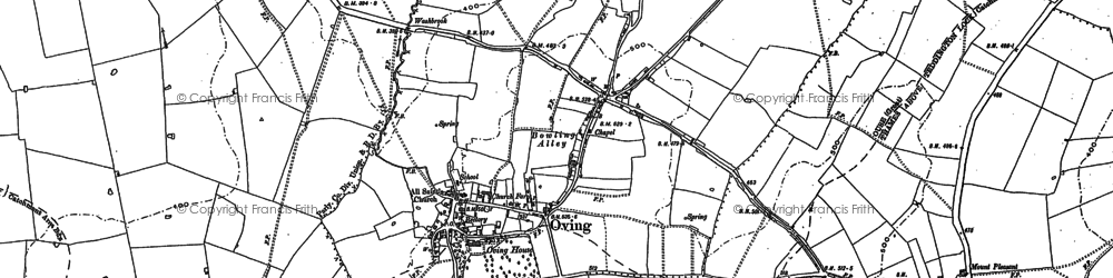 Old map of Oving in 1898