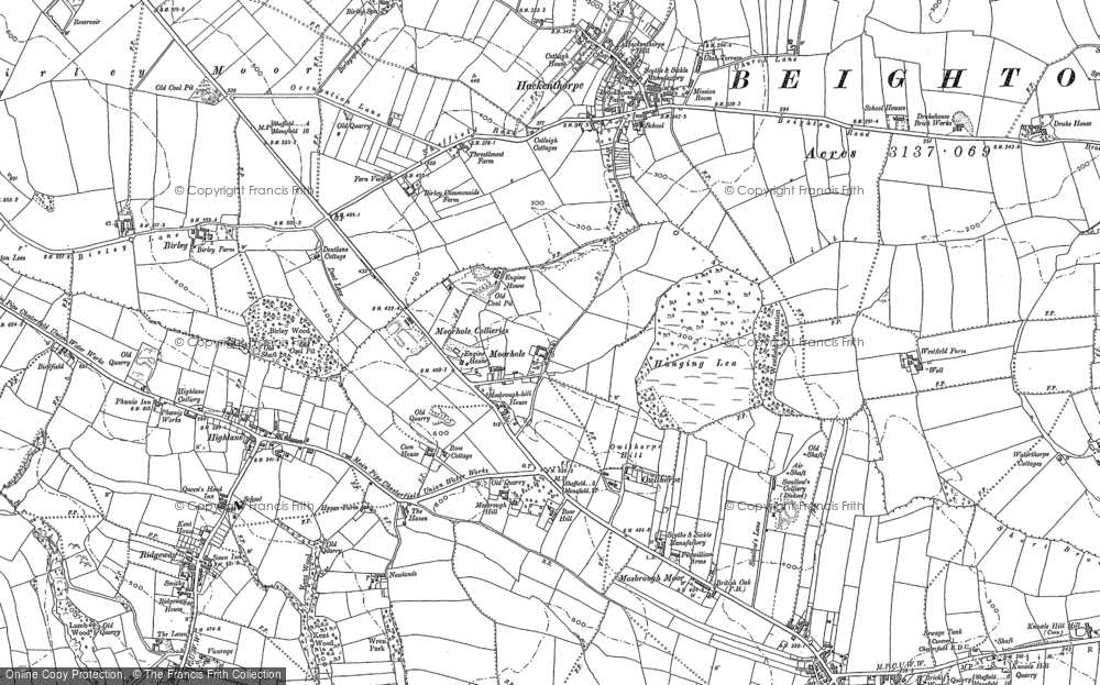 Old Map of Owlthorpe, 1890 - 1902 in 1890