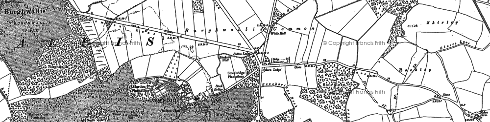 Old map of Owston in 1891