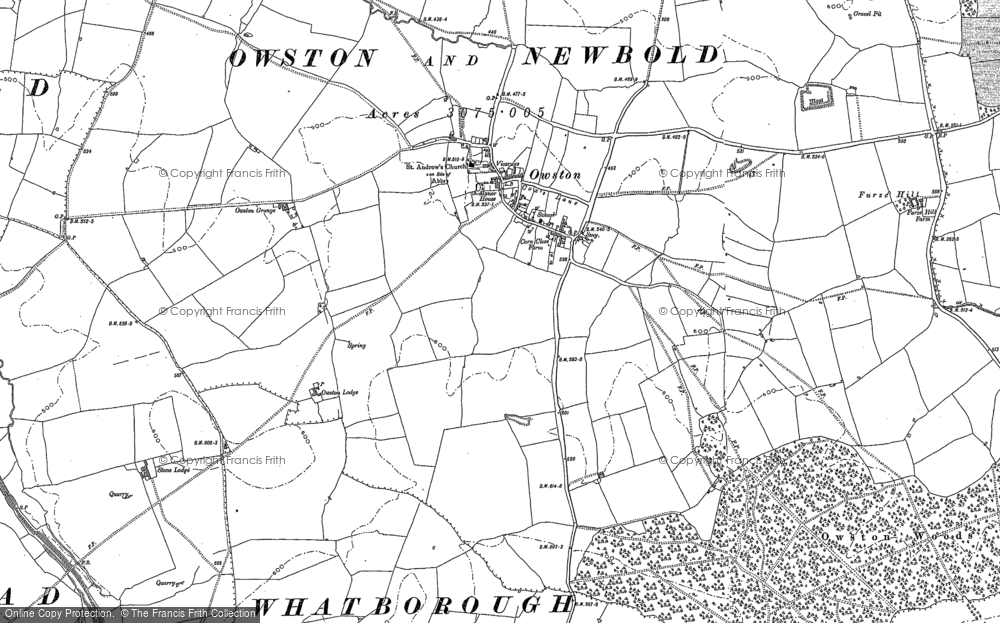 Old Map of Owston, 1902 in 1902
