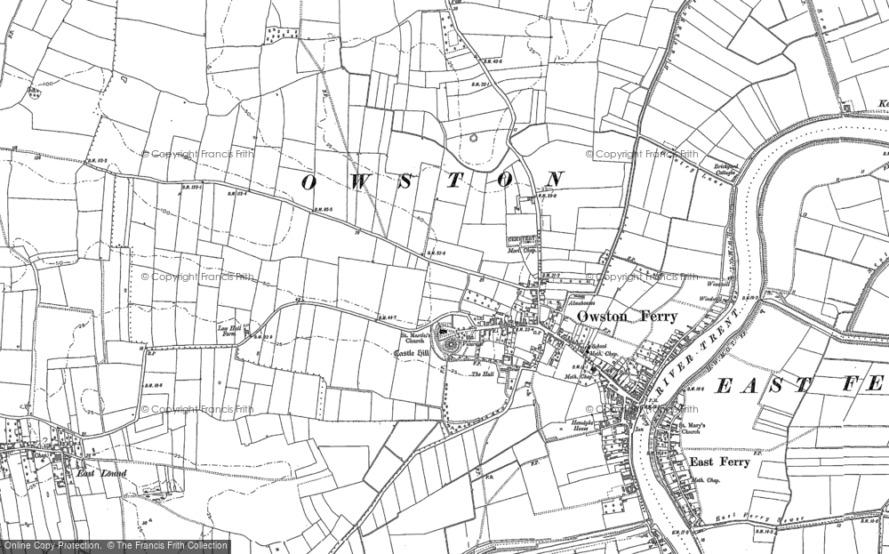 Old Map of Owston Ferry, 1885 - 1905 in 1885