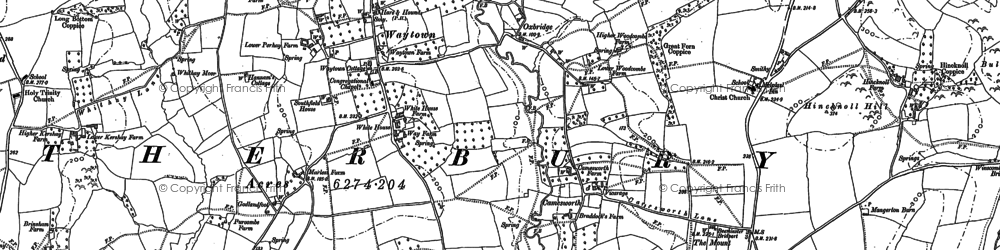 Old map of Lambrook in 1886