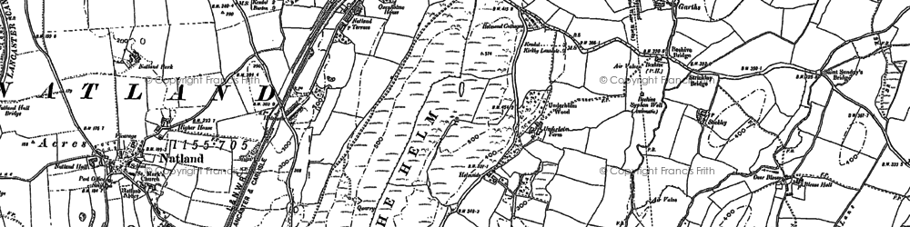 Old map of Oxenholme in 1897