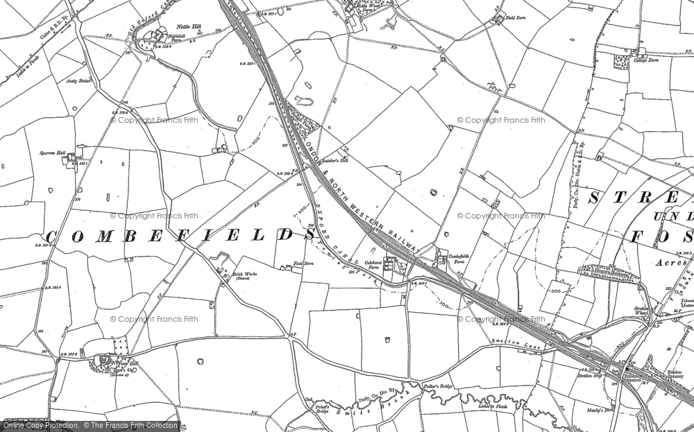 Old Maps Of Oxford Canal Warwickshire Francis Frith   Oxford Canal 1886 Hosm41722 