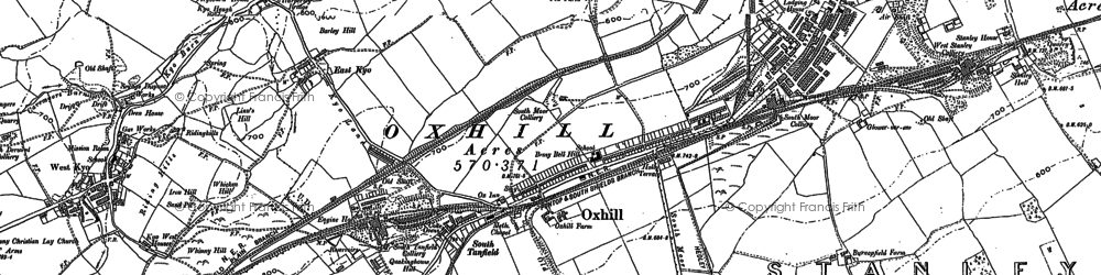 Old map of Oxhill in 1895