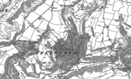 Old Map of Ozleworth, 1881