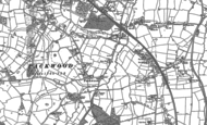 Old Map of Packwood, 1886