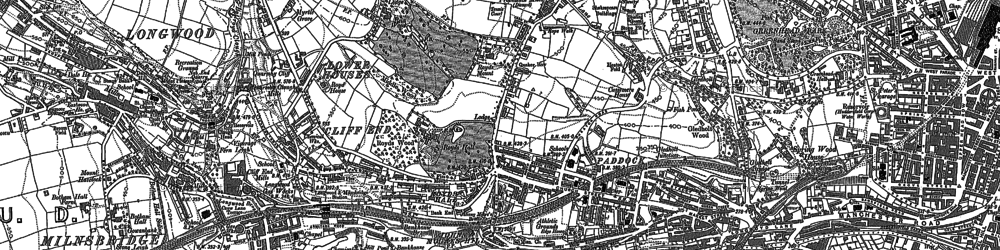 Old map of Paddock in 1888