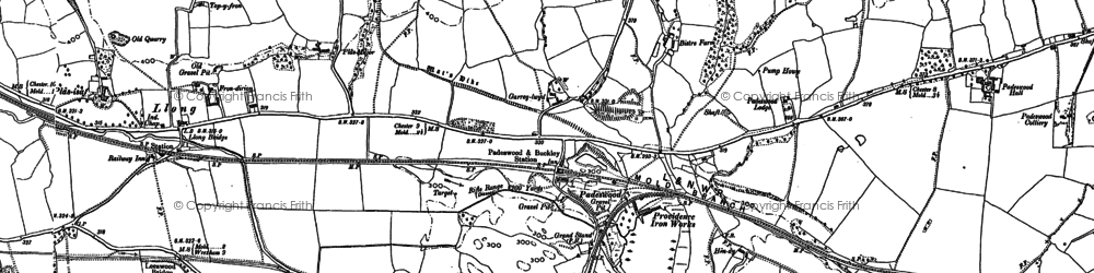 Old map of Padeswood in 1898