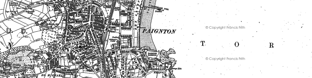 Old map of St Michaels in 1886