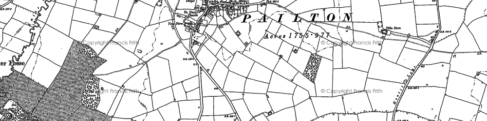 Old map of Pailton in 1902