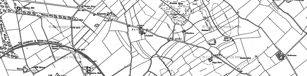 Old map of Pallet Hill in 1898